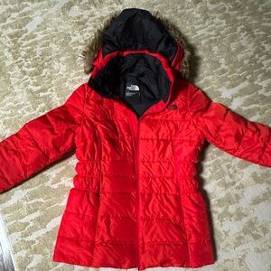 The North Face Black and Red Jacket women’s small fast shipping